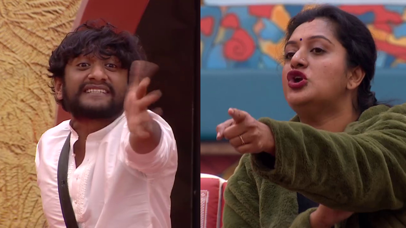 ಉಣ್ಕೊಂಡ್ ತಿನ್ಕೊಂಡ್ ಇರೋಕೆ ಬಿಗ್ಬಾಸ್ ಮನೆಗೆ ಬಂದಿದ್ಯಾ? - ಗಿಲ್ಲಿ ವಿರುದ್ಧ ಅಶ್ವಿನಿ ಕೆಂಡಾಮಂಡಲ 1 Ashwini Gowda and Gilli Nata Talk Fight