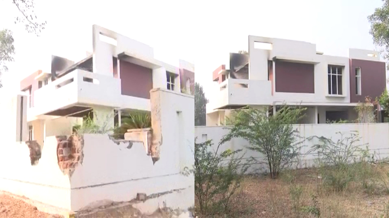 Ballari Janardhan Reddy Sriramulu Model House Fire