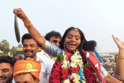 Bigg Boss runner up Rakshita Shetty gets a grand welcome in Padubidri