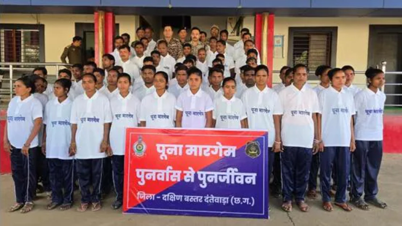 Chhattisgarh 63 Naxals surrender in Dantewada