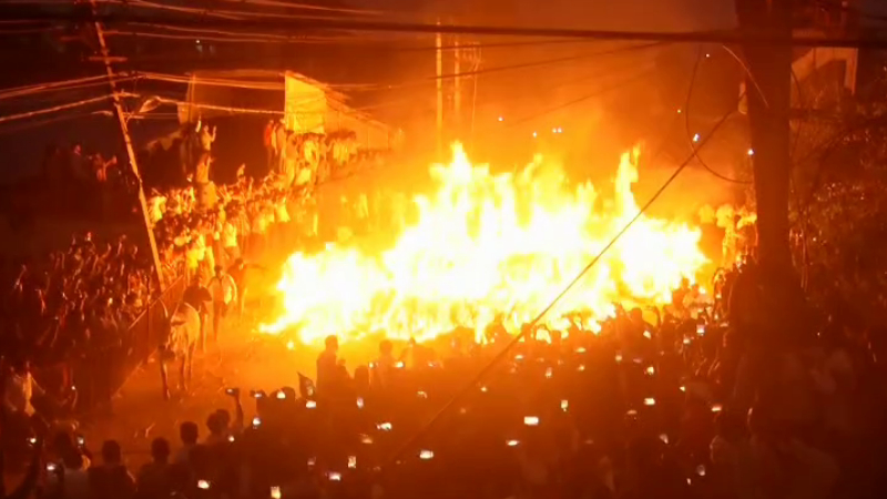 Mandya Sankranti Fire