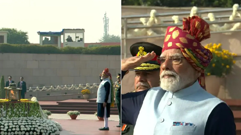 ಯುದ್ಧ ಸ್ಮಾರಕದಲ್ಲಿ ಹುತಾತ್ಮ ಯೋಧರಿಗೆ ಮೋದಿ ಗೌರವ; ರಾಷ್ಟ್ರಪತಿಗಳಿಂದ ಧ್ವಜಾರೋಹಣ 3 Modi 1