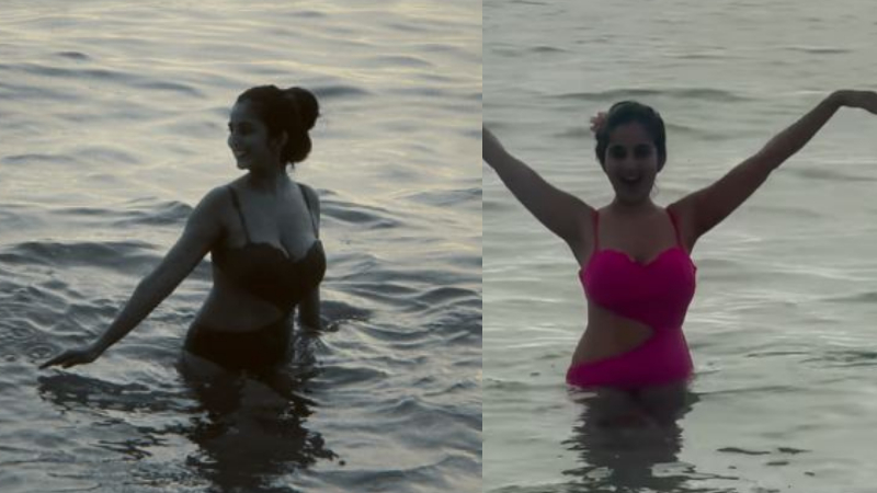 ಕಡಲ ಅಲೆಯಲ್ಲಿ ಗುಲಾಬಿ ದಳದಂತೆ ತೇಲಿದ ನಿವೇದಿತಾ! 2 Niveditha Gowda