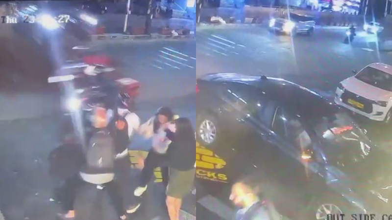 On Camera Drunk Driver Jumps Divider Crashes Car Into Bengaluru Restaurant 1