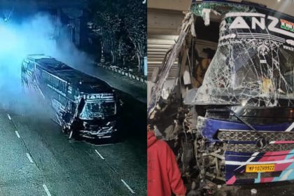 Sleeper bus crashes into Devanahalli toll booth