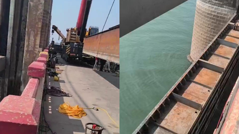 ಚುರುಕುಗೊಂಡ ಟಿಬಿ ಡ್ಯಾಂ ಕ್ರಸ್ಟ್ ಗೇಟ್ ಅಳವಡಿಕೆ - 19ನೇ ಗೇಟ್ ಎಲಿಮೆಂಟ್ ತೆರವು, ಕೂಡಿಸುವ ಕಾರ್ಯ ಶುರು 1 TB Dam