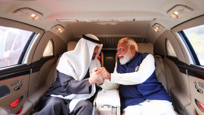 UAE President Zayed Al Nahyan and PM Narendra Modi