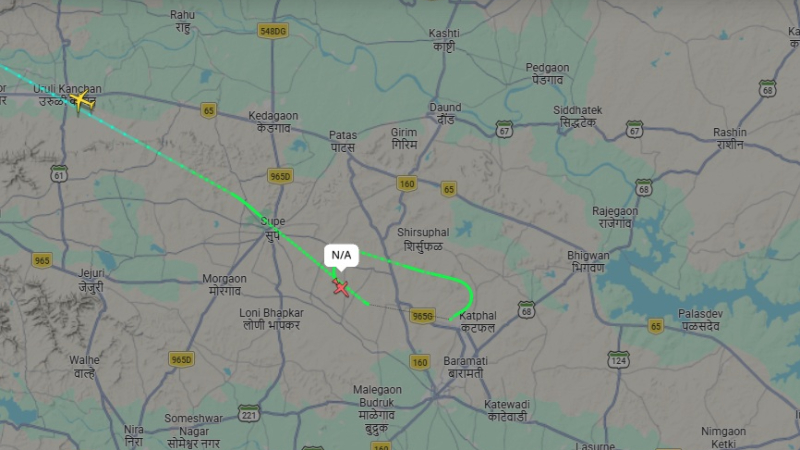 ajit pawars plane crashes during second landing attempt