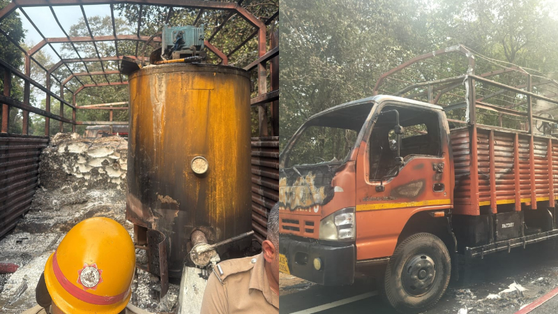 karwar lorry fire