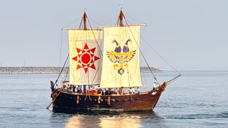 ಗಾಳಿ ಸಹಾಯದಿಂದಲೇ ಒಮನ್ ತಲುಪಿದ ಕೌಂಡಿನ್ಯ ನೌಕೆ - 16 ದಿನಗಳಲ್ಲಿ 1,400 ಕಿಮೀ ಸಮುದ್ರಯಾನ 5 kaundinya