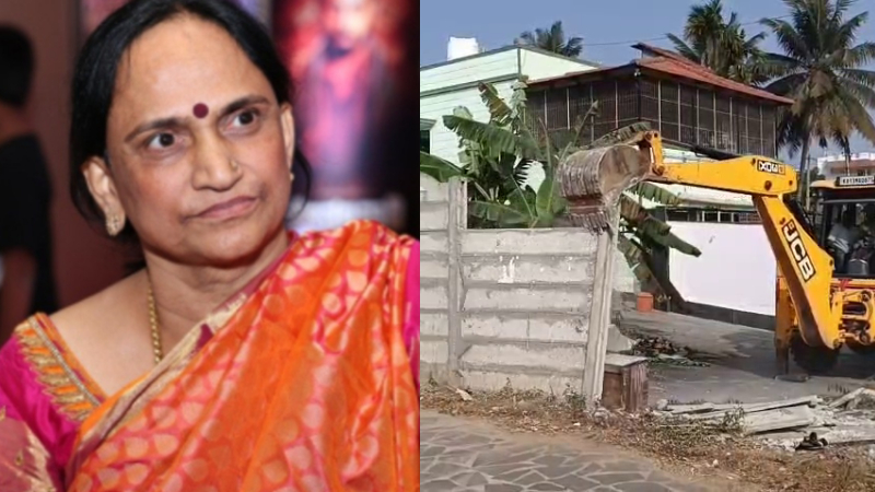 yash mother compound demolition