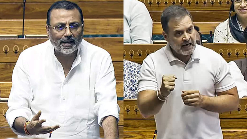 BJP MP Nishakant Dubay files notice to cancel Rahul Gandhis Lok Sabha membership 1