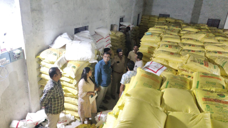 Ballari Urea Raid In Godown