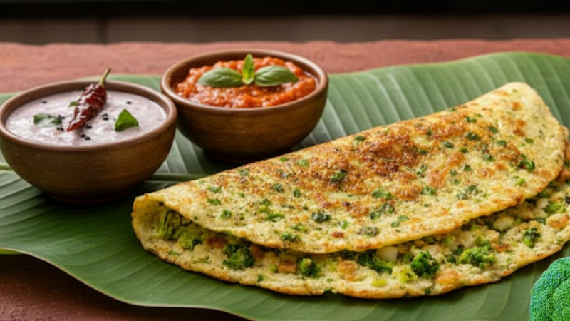 Broccoli Dosa 1