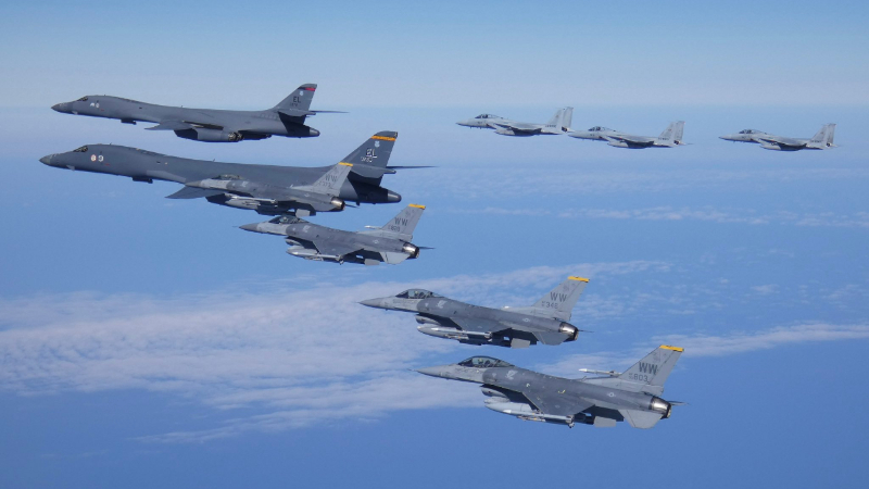 Deployment of heavy fighter jets in the Middle East US attack on Iran possible at any time F 35s F 15s F 16s F 22