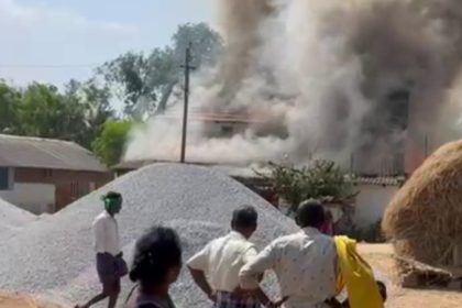 Father in law sets fire to house of young man who married his daughter in Mandya