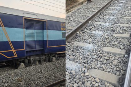 Goods Train Derailment near ramanagar