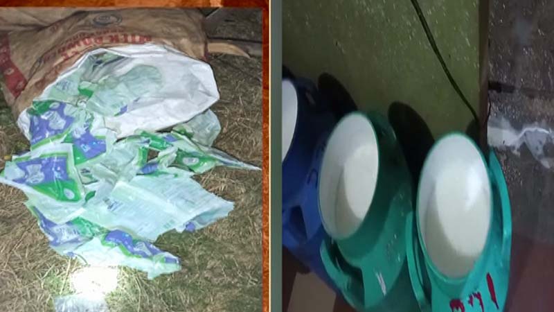 ಕಲಬೆರಕೆ ಹಾಲಿನ ದಂಧೆ ವಿರುದ್ಧ ಸಮರ - ಆಂಧ್ರ ಮೂಲದ 8 ಮಂದಿ ಬಂಧನ 4 Kolara Milk