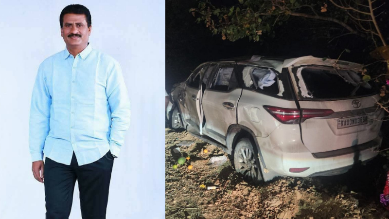 ಮಾಜಿ ಶಾಸಕ ಸುರೇಶ್ ಗೌಡ ಕಾರು ಅಪಘಾತ 2 Mandya EX MLA Suresh Gowda Car Accident