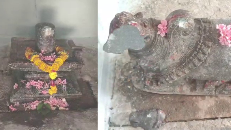 Miscreants vandalize Shivalinga and Nandi idol near Shingatalur in Mundaragi taluk