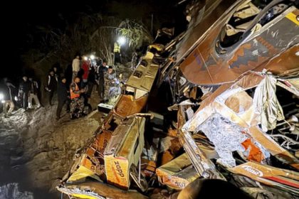 Nepal Bus Overturned To Trishuli River