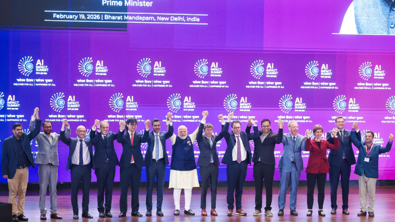 PM Modi AI MANAV vision sundar pichai Sam altman Dario Amode 1 2