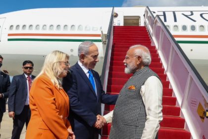 PM Narendra Modi greeted by Israeli Prime Minister Benjamin Netanyahu on landing in Israel