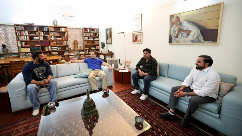 ನಿಮ್ಮ ಜಿಮ್ಗೆ ಸೇರುತ್ತೇನೆ: ಜಿಮ್ ಟ್ರೈನರ್ ಮೊಹಮ್ಮದ್ ದೀಪಕ್ ಭೇಟಿಯಾದ ರಾಹುಲ್ ಗಾಂಧಿ 5 Rahul Gandhi Gym Trainer Mohammad Deepak 2