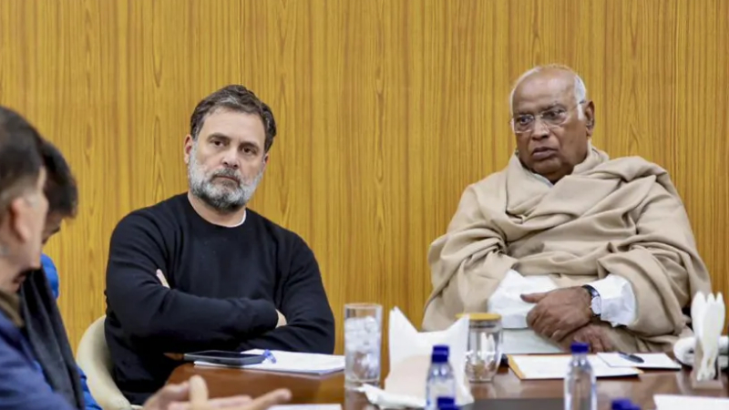 Rahul Gandhi Mallikarjun Kharge