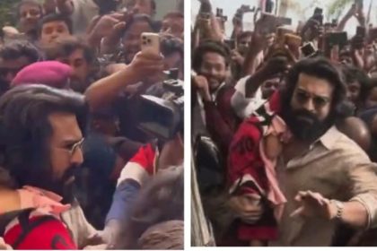 Ram Charan Mob At Hospital