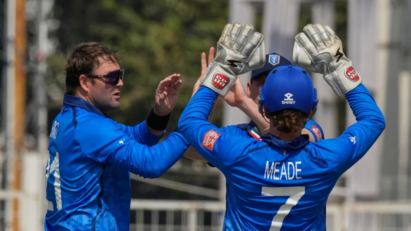 T20 World Cup - ಇಟಲಿ ವಿರುದ್ಧ 73 ರನ್ಗಳ ಭರ್ಜರಿ ಜಯಗಳಿಸಿದ ಸ್ಕಾಟ್ಲೆಂಡ್ 3 T20WorldCup Italy