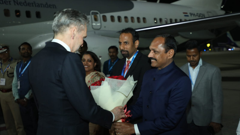 dutch prime minister dick schoof arrives bengaluru 1
