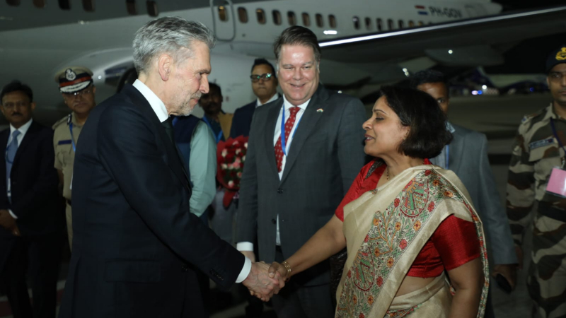 dutch prime minister dick schoof arrives bengaluru