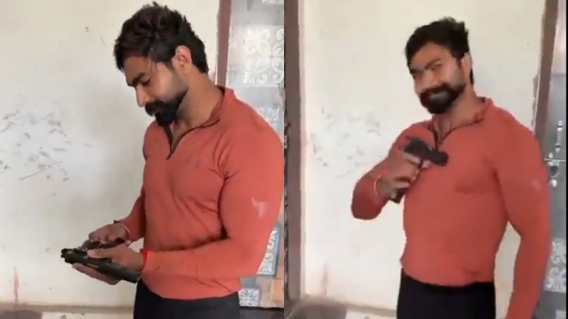 Delhi Man Shoot Himself