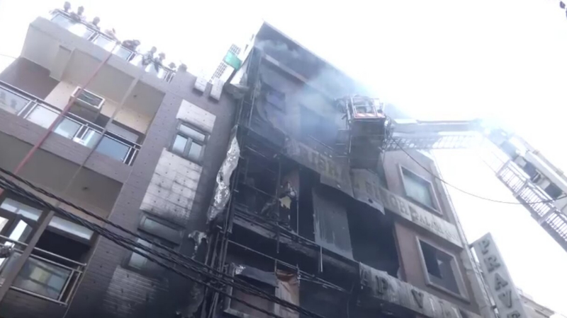 Delhi Palam Residential Building Fire 1 1