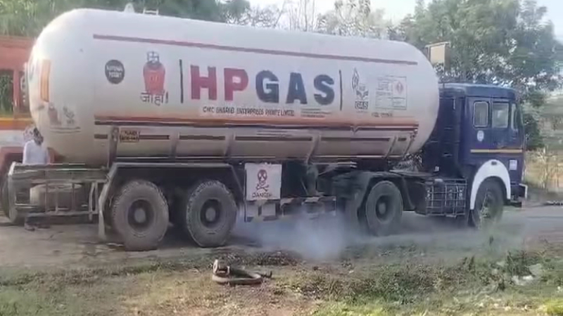 Dharwad HP Gas Tanker Gas Leakage