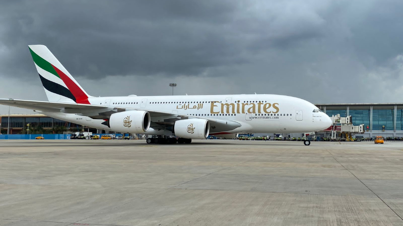 Emirates A380 touched down in Bengaluru today 1 1
