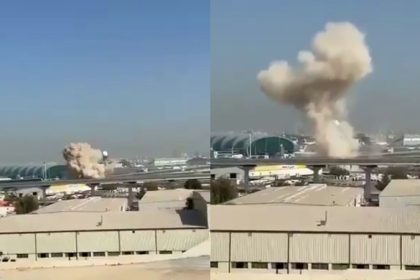 Explosions Heard In Dubai airport All Flights Ops Suspended Amid Iran War