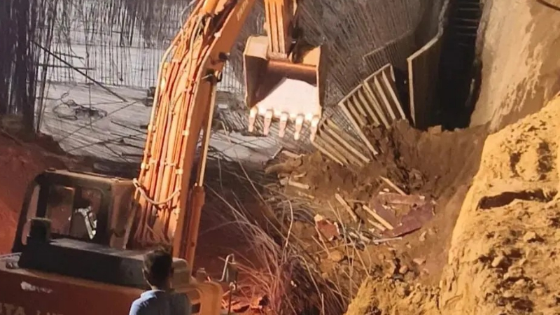 Haryana Gurugram Wall Collapse