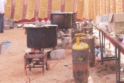 Iran War LPG Gas Shortage 12 Commercial LPG Cylinder found in the HK Patil program Gadag