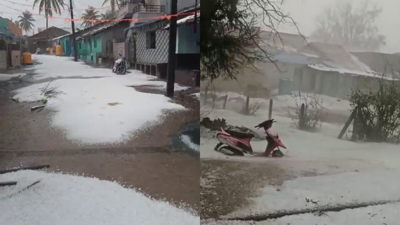 Karnataka Hailstorm Rain 1