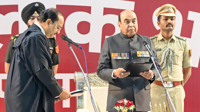 Lieutenant General Retired Syed Ata Hasnain Takes Oath as bihar governor