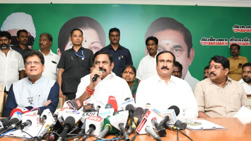 NDA announces seat sharing pact BJP AIADMK