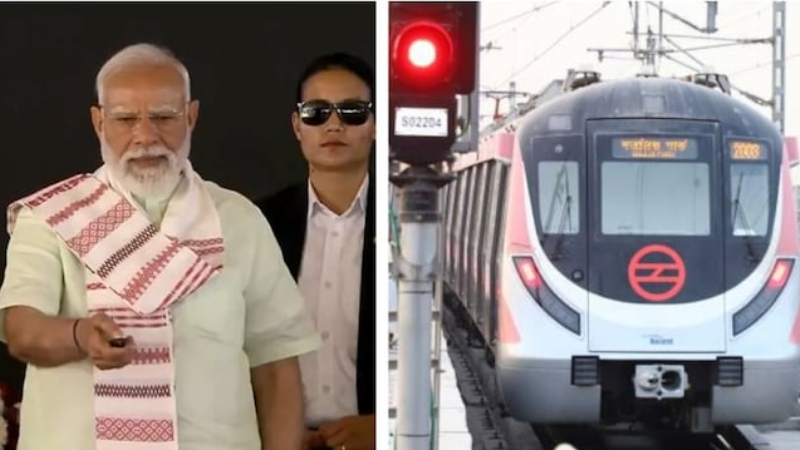 Narendra Modi Ring Metro Delhi