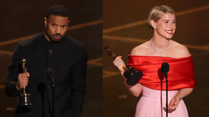 Oscars 2026 Michael B Jordan Jessie Buckley