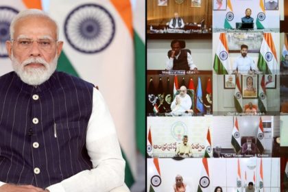 PM Modi virtual meeting chief ministers and lieutenant governors