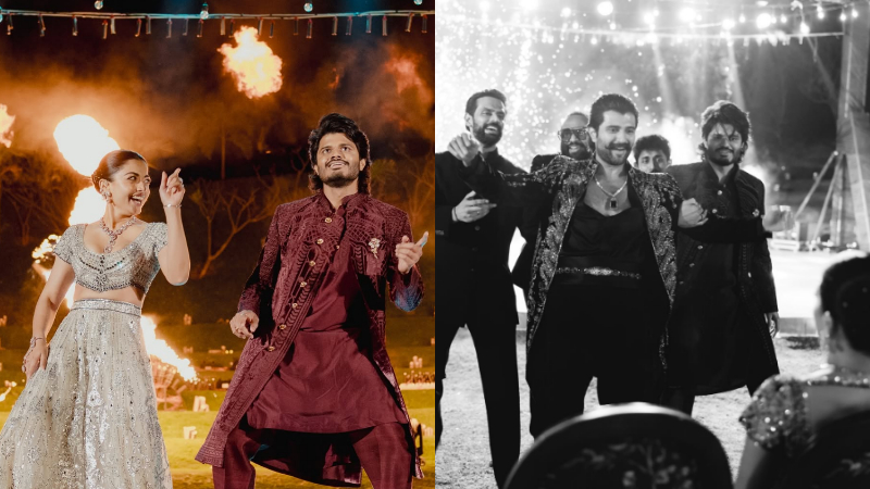 ಮೋಜು, ಮಸ್ತಿ, ಡ್ಯಾನ್ಸ್ ಅದೊಂದು ಅದ್ಭುತ ರಾತ್ರಿ - ಸಂಗೀತ್ ಫೋಟೋ ಹಂಚಿಕೊಂಡ ವಿಜಯ್, ರಶ್ಮಿಕಾ 9 Rashmika Vijay 3