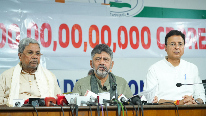 Siddaramaiah DK Shivakumar Randeep Surjewala