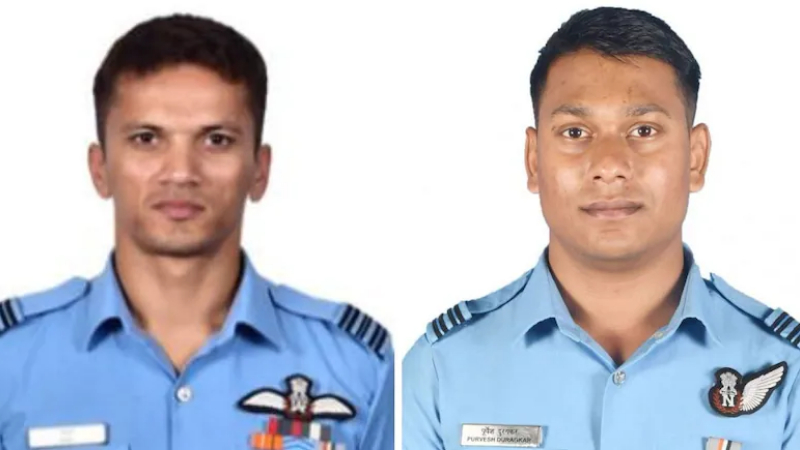 Squadron Leader Anuj L and Flight Lieutenant Purvesh Duragkar died in the SU 30 crash