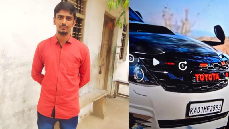 a young man was brutally killed after being hit by a car in holenarasipura hassan